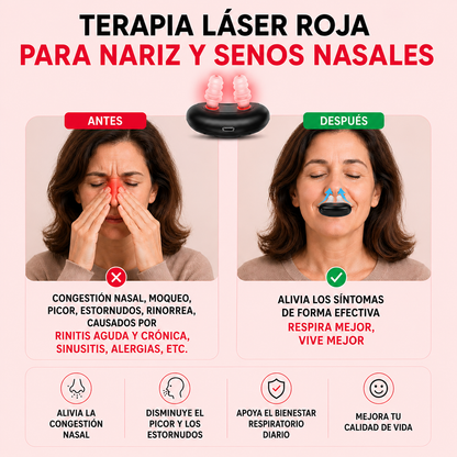 NasoClear™ Terapia Nasal de Luz Roja